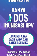 Bunting HPV - Hanya Satu Dos Imunisasi HPV